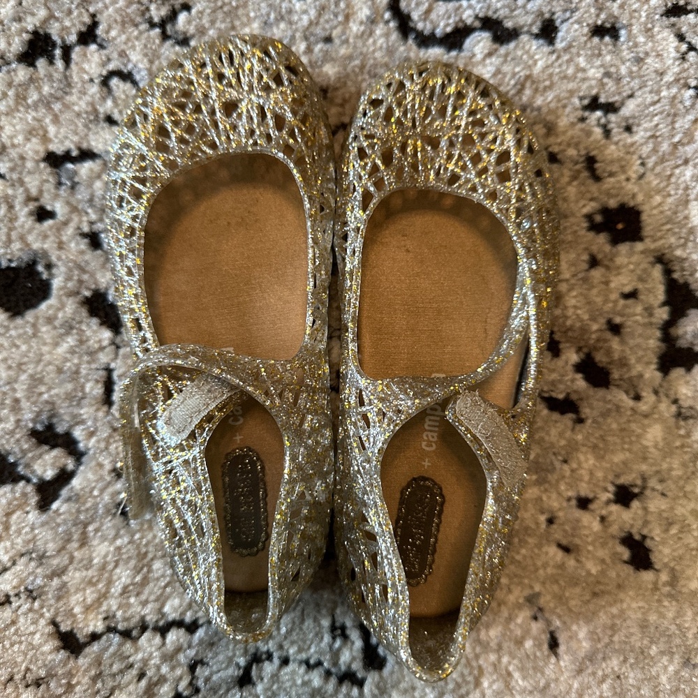 Mini Melissa Gold Jelly Shoes